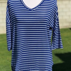 Royal blue dolman tunic